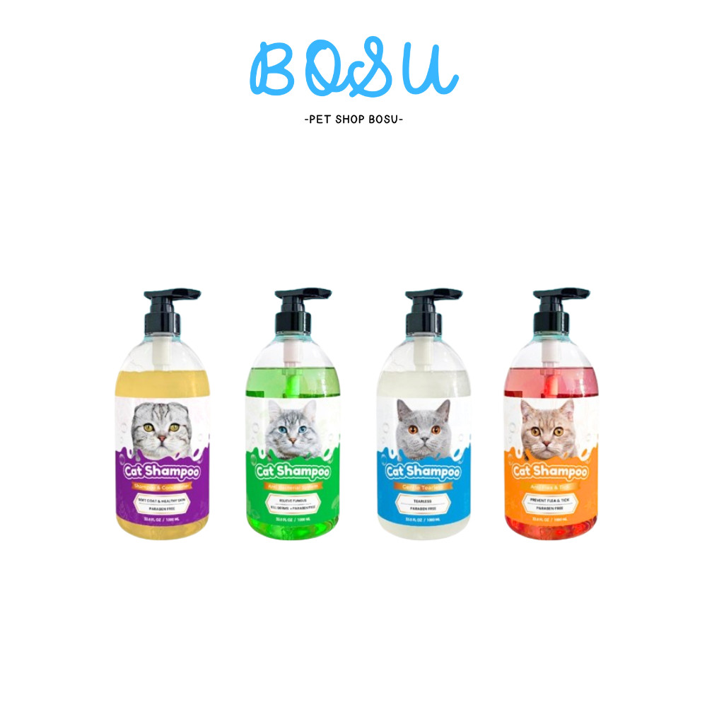 Volk Shampoo mandi anak kucing 1 liter anti jamur anti kutu 2in1