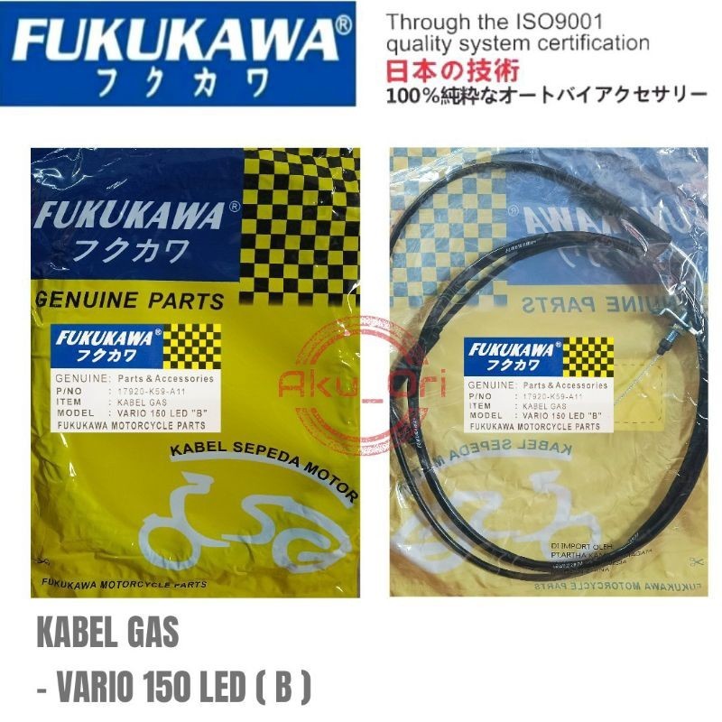 KABEL GAS VARIO 150 LED ( B ) FUKUKAWA Honda Vario 150 led esp