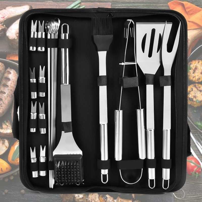 Set Alat Masak Spatula BBQ Barbecue Grilling Utensil 20 in 1