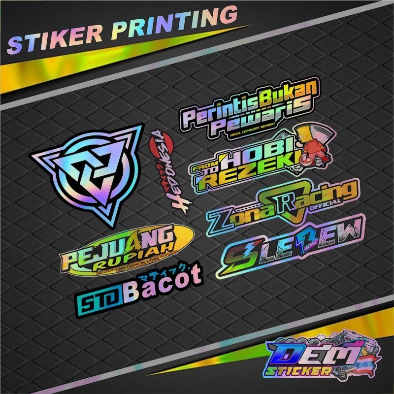 

JDM Project- STIKER PACK 1SET ISI 8 STIKER PRINTING KEREN DAN VIRAL BERKUALITAS KECE