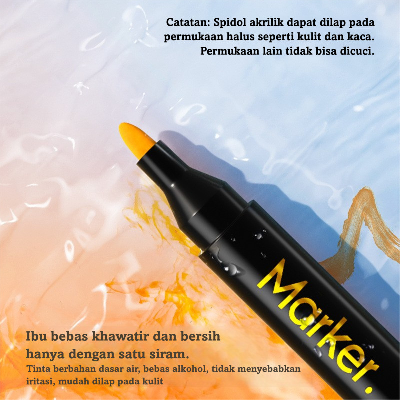 

Ay00! ENMY Acrylic Marker 48/80 Warna Tas Gaya Akademik Kain Marker Profesional Anak Dengan Bahan