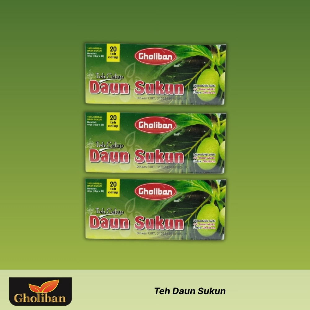 

GHOLIBAN - Teh Daun Sukun - 3 x 40gr