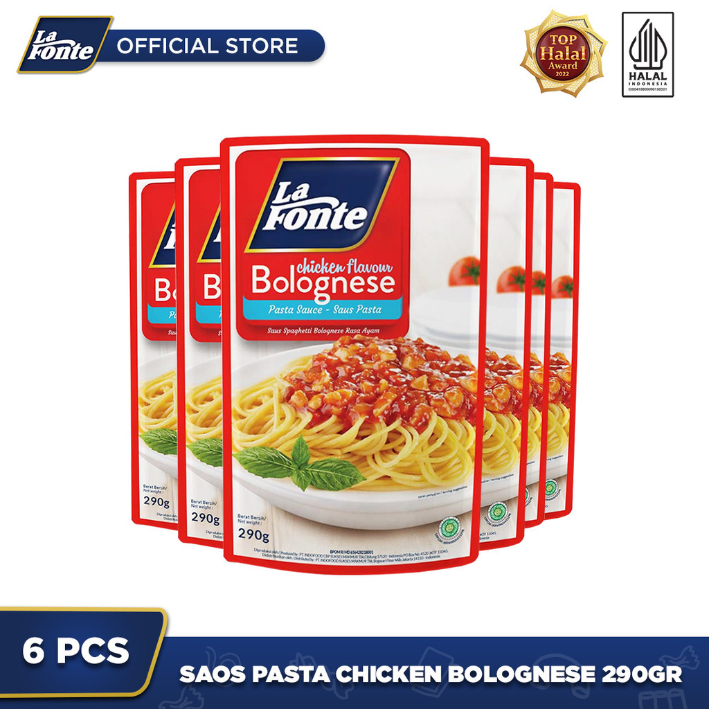 

6 PCS - La Fonte Saos Pasta Chicken Bolognese 290 Gr