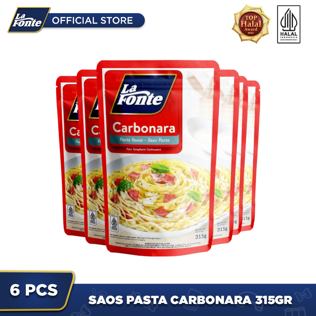 

6 PCS - La Fonte Saos Pasta Carbonara 315 Gr