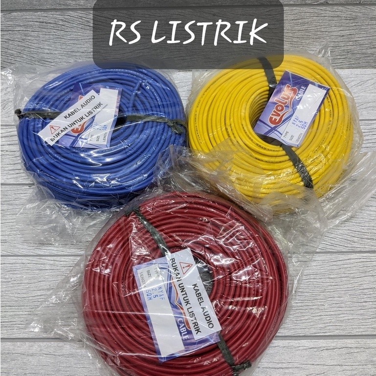 Kabel NYAF 2,5mm Serabut 50Meter Kabel Tunggal Serabut