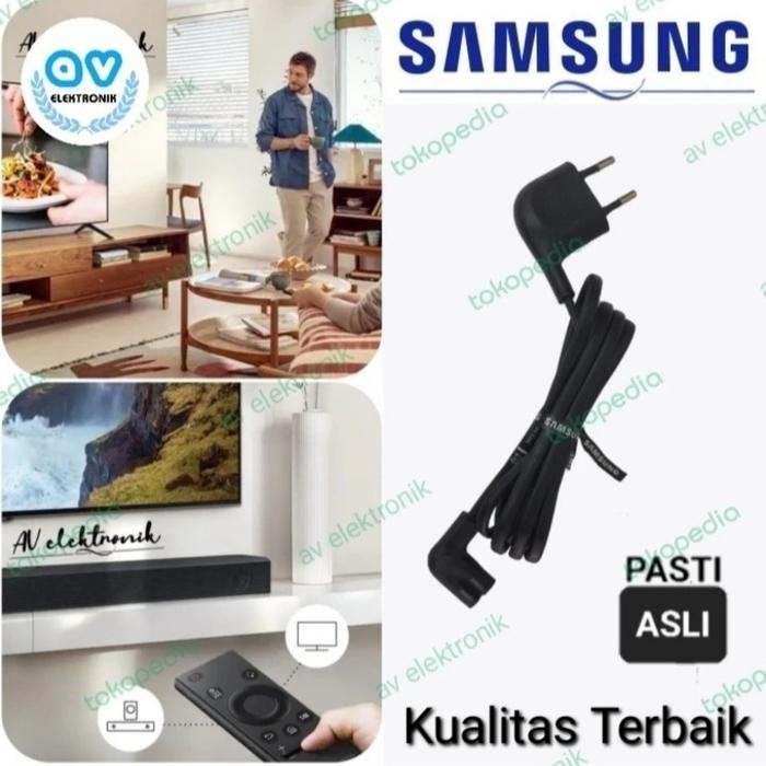 Samsung Kabel power Original TV Panjang +-1,5 Cm - Bengkok