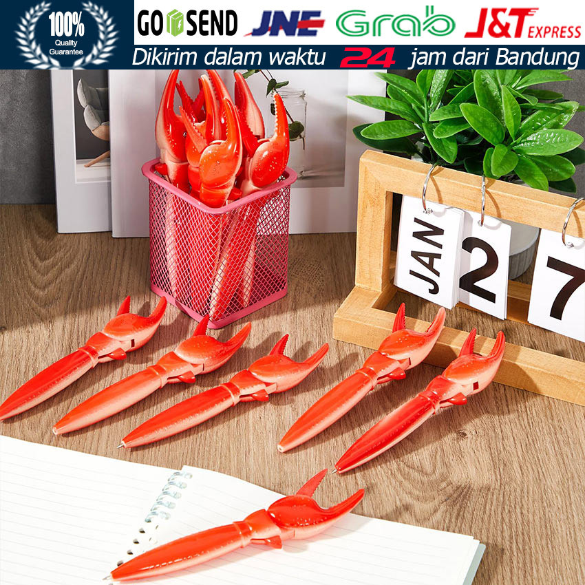 

Pulpen Lucu Bentuk Kepiting 0.5mm Pena Kreatif Unik Untuk Souvenir, Hadiah, dan Alat Tulis Sekolah