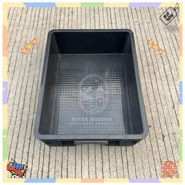 

BOX KOLAM IKAN BOX FILTER AIR YTH 149 KONTAINER BOX INDUSTRI KRAT PLASTIK CONTAINER BOX CINCAU - HITAM [SALE]