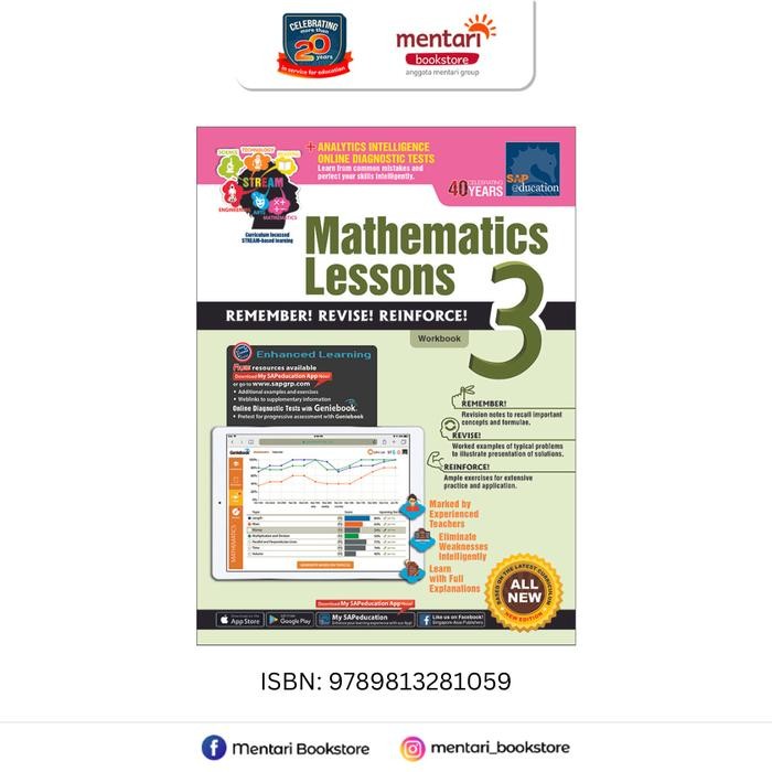

Mathematics Lessons Workbook | Matematika | Buku SD