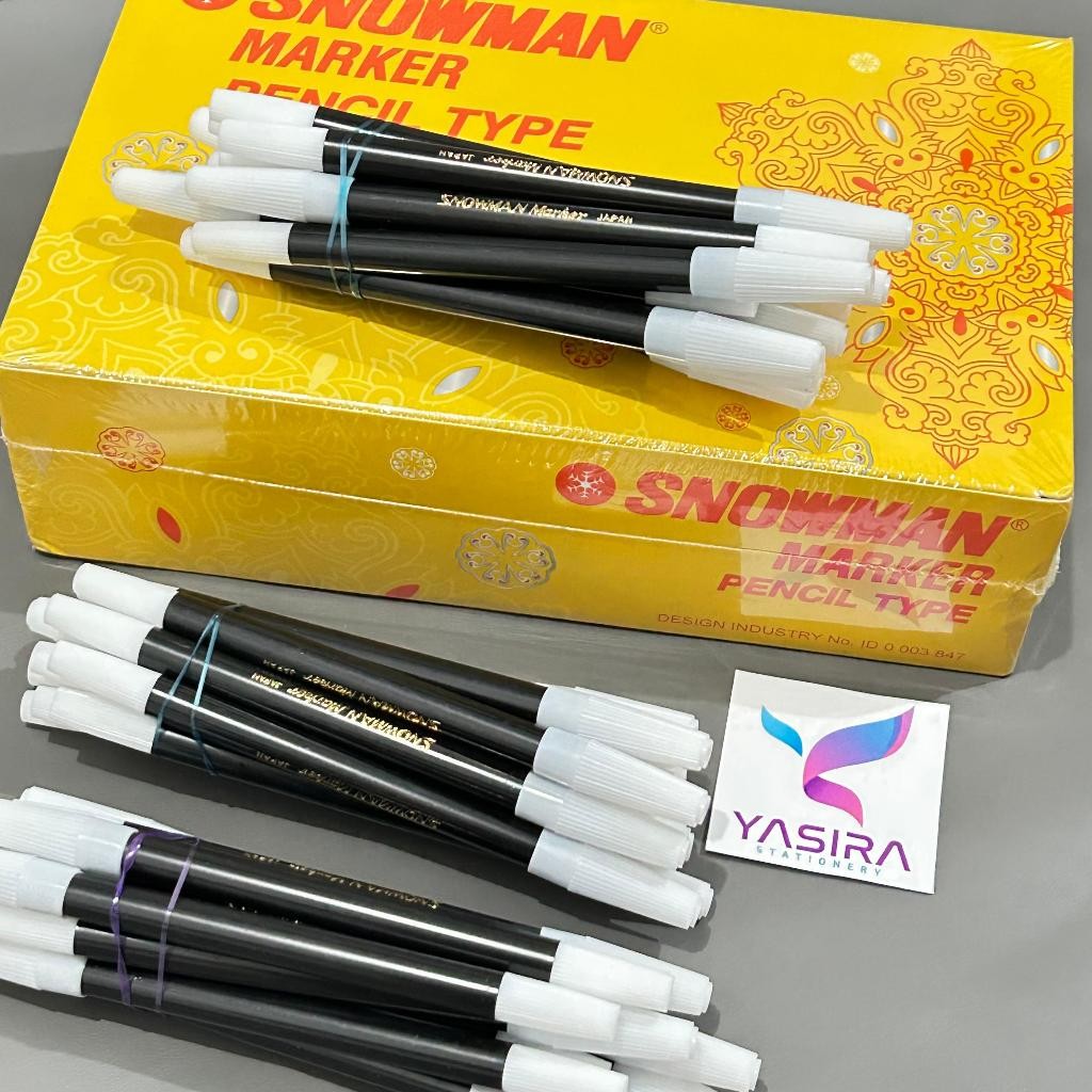 

1 lusin Spidol Lepas Kecil Warna Artline Snowman