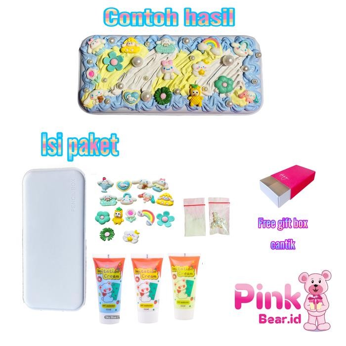 

[New Arrival] Paket Diy Kotak Pensil Deco Clay Cream Cinnamorol My Melody Lotso Stel - Cinnamorol suns
