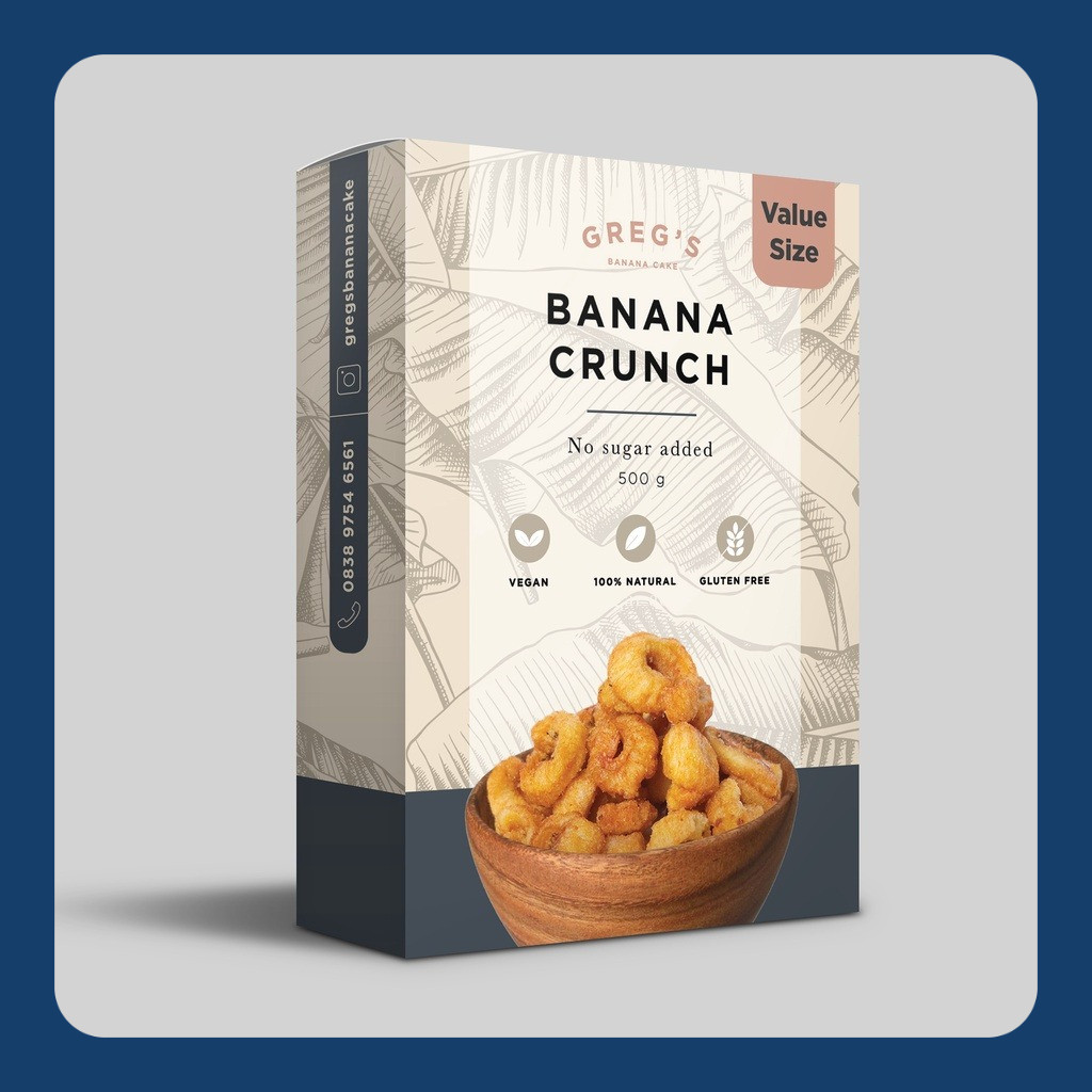 

Greg's Banana Crunch Value Size Box
