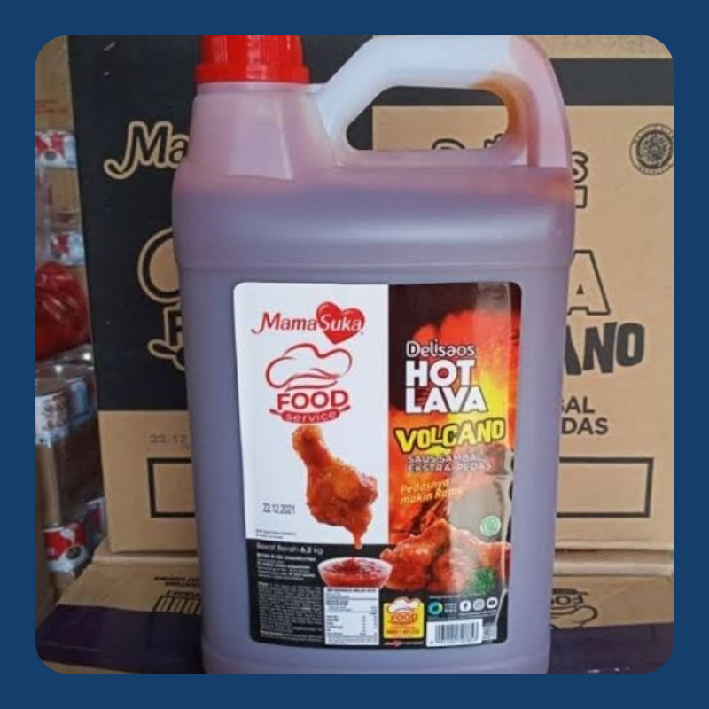 

Mamasuka delisaos Hot Lava Volcano 6.2kg jerigen