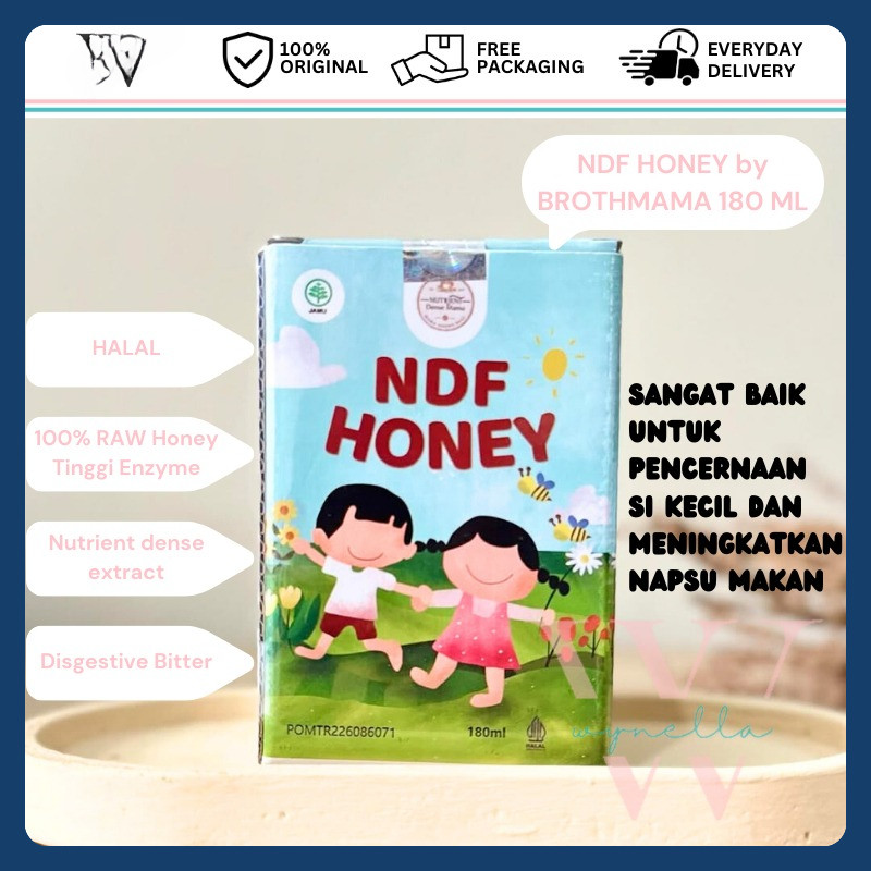 

NDF Honey by Broth Mama | Meningkatkan Napsu Makan & Memperbaiki Pencernaan