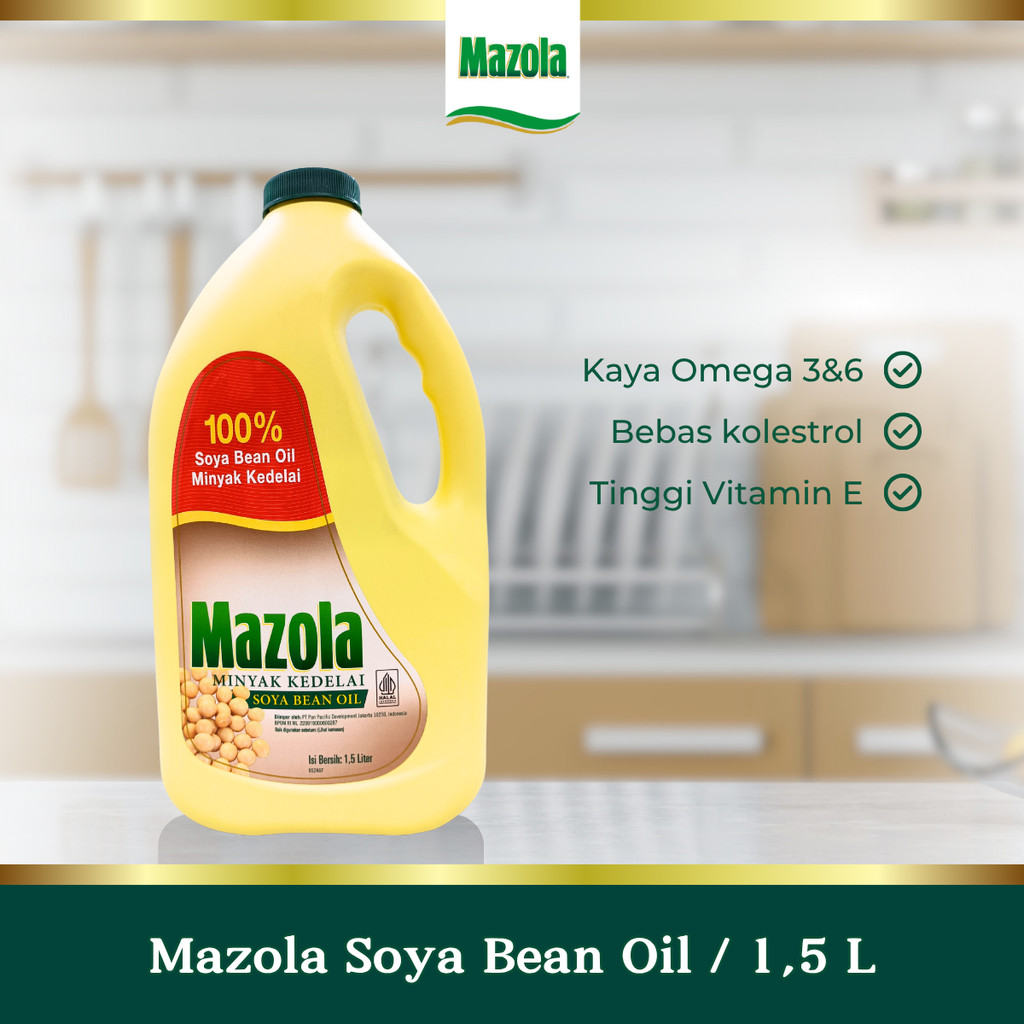 

Mazola Soya Bean Oil Minyak Kedelai 1.5 Liter
