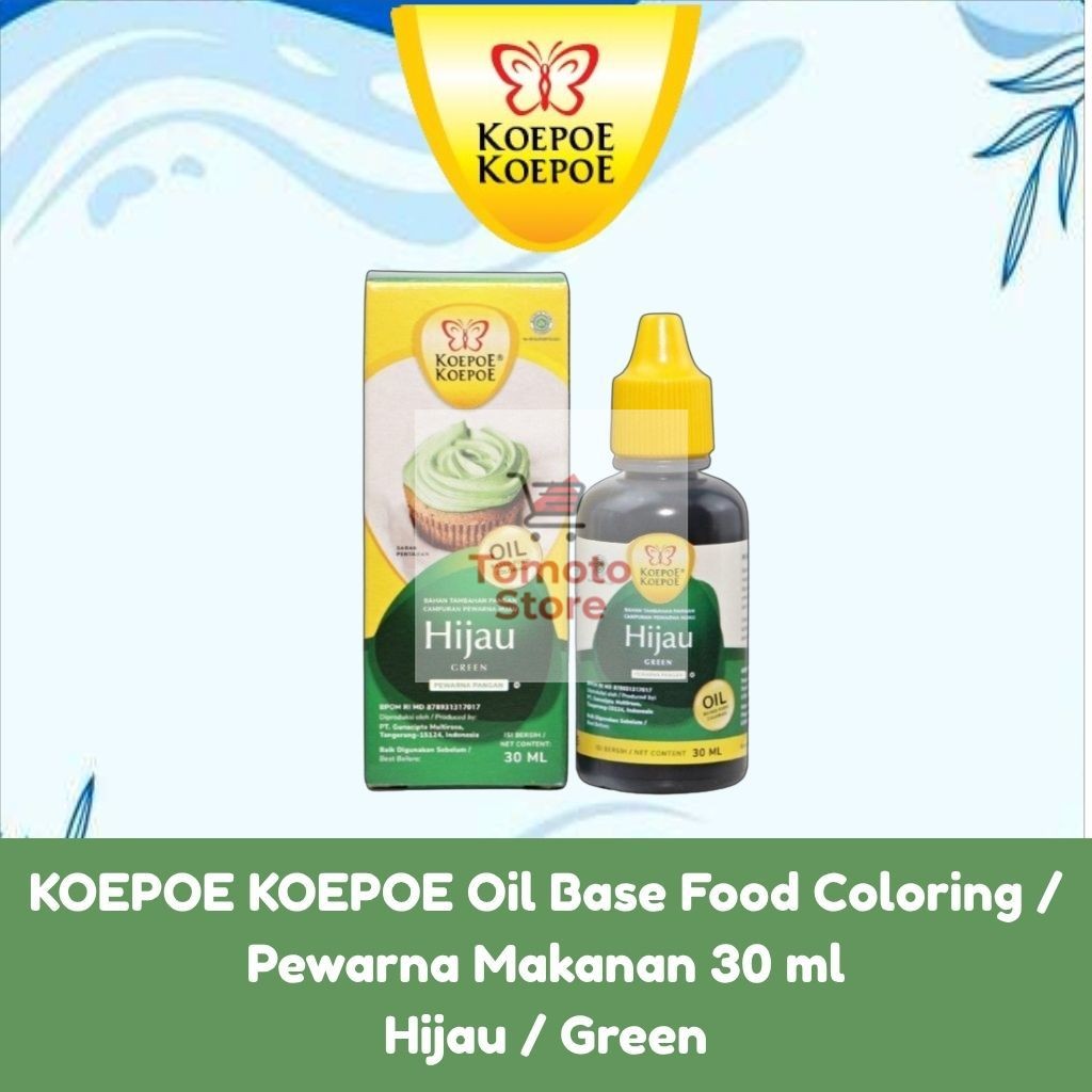 

✨ TOMOTOSTORE ✨ KOEPOE KOEPOE Oil Base Food Coloring / Pewarna Makanan Hijau / Green