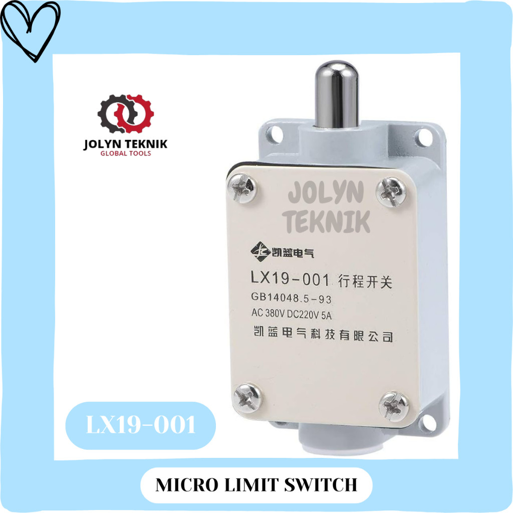 LIMIT SWITCH LX19-001 PLUNGER MOMENTARY LIMIT SWITCH 1NC 1NO
