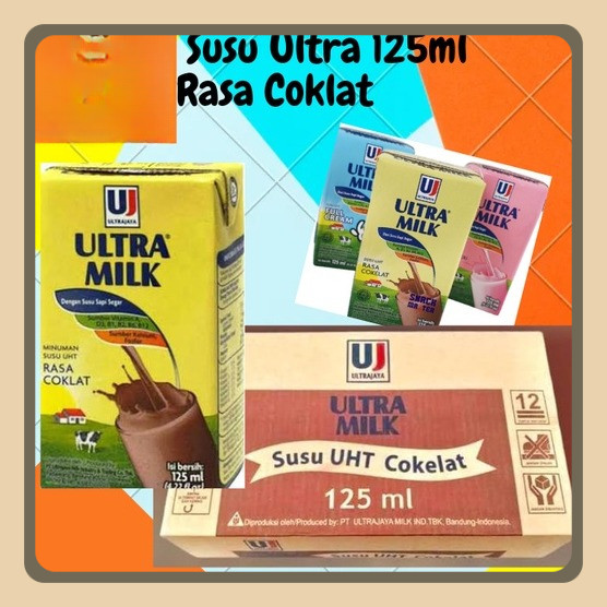 

Ultra Susu UHT 125ml Rasa Coklat/Full Cream/Strawberry (1 Carton Isi 40Pcs)