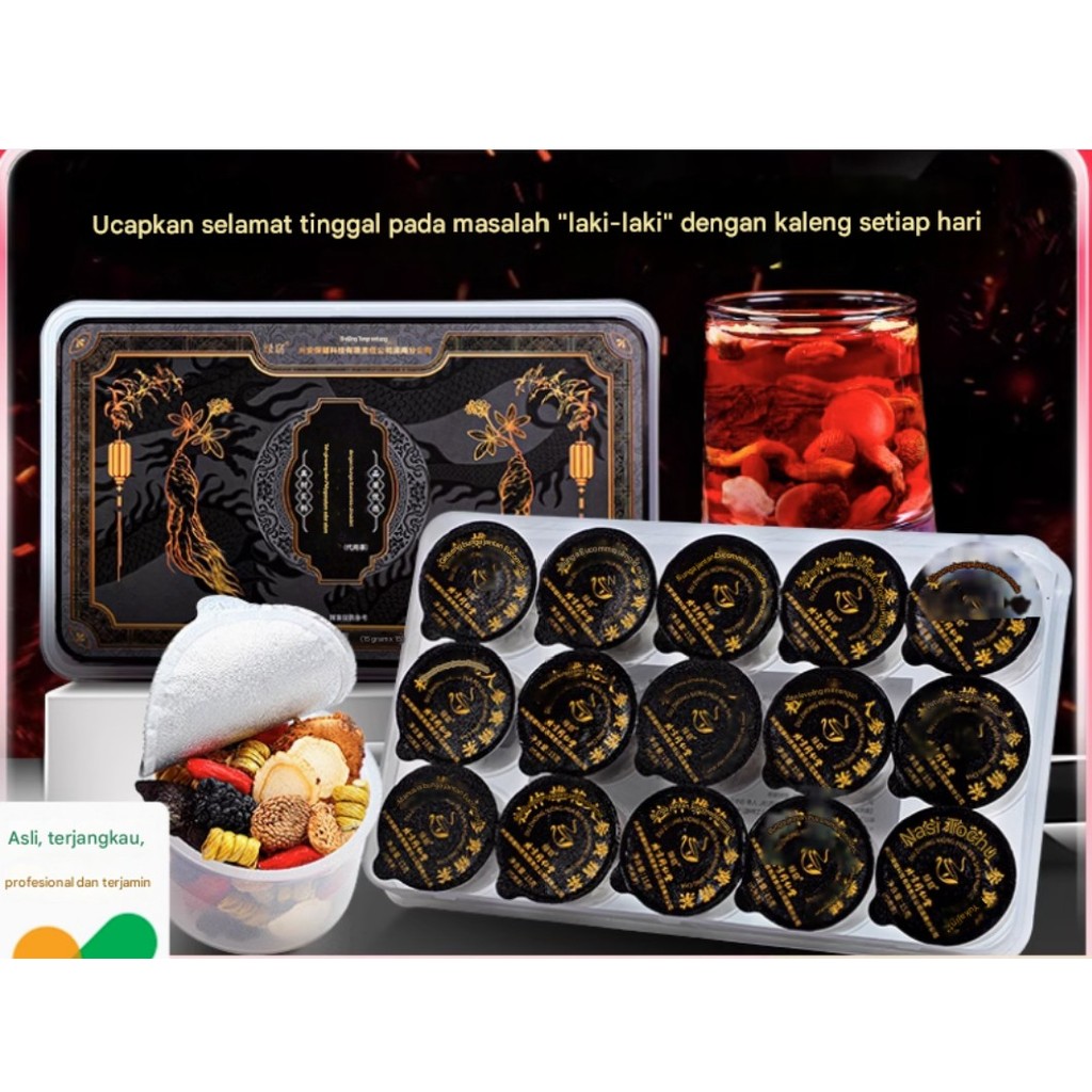 

[PROMO] Asli AMPUH Teh Pria Ginseng Huangjing Renshen Huangjing Duzhong Xiong Hua Cha