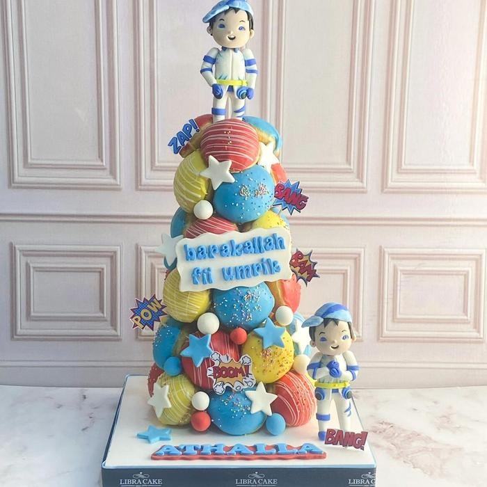 

Donat/Donat Ulang Tahun/Donat Tower Tem Boboiboy/Donat Birthday Catering Malang DMT