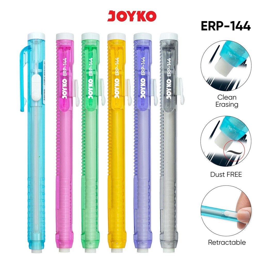 

PBOS ecer Eraser Pen Pena ERP-144 joyko Penghapus bentuk ballpoin