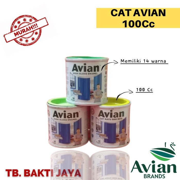 Cat Besi Cat Kayu Cat Avian Cat Kayu dan Besi100cc ORIGINAL AVIAN 100%