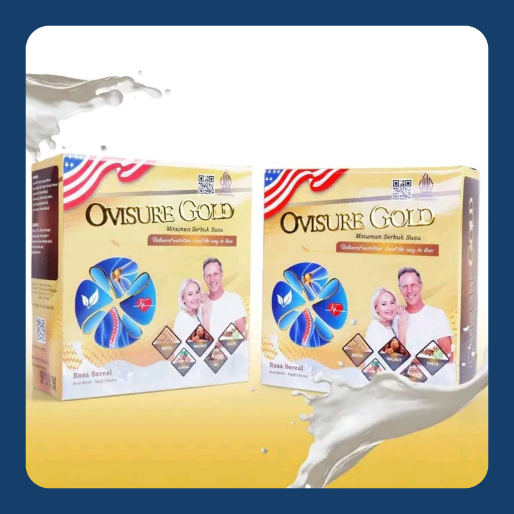 

1 Box Ovisure Gold Susu Vitamin Tulang dan Sendi 1 Box 12 Sachet