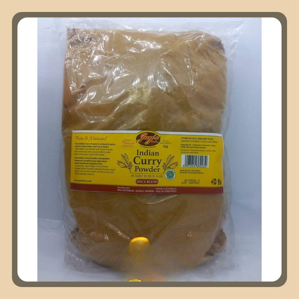 

Jays Indian Curry Powder / Kari Bubuk India Jays 1 KG Halal Enak Praktis