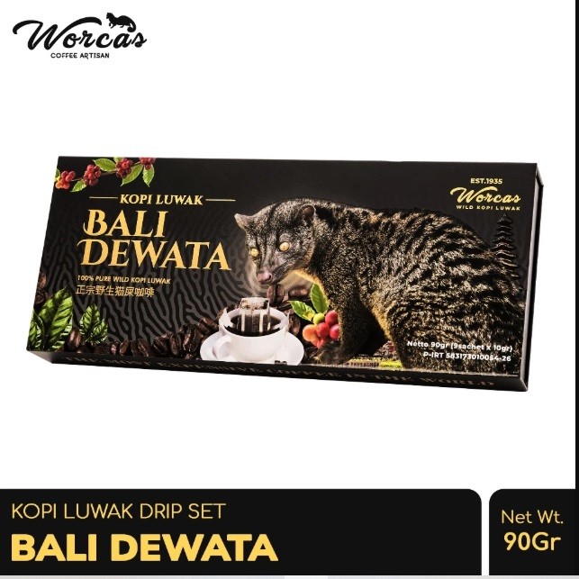 

WORCAS Bali Dewata Wild Kopi Luwak Drip Filter 90gr