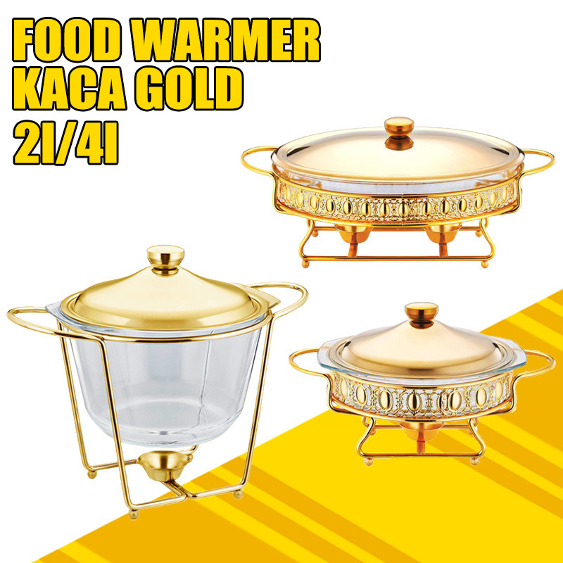 Food Warmer Perasmanan Pernikahan Mewah/prasmanan kaca bening dengan tutup set prasmanan kaca/mangko