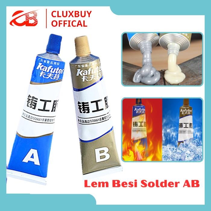 

Lem besi solder AB, lem tahan panas super kuat, Lem logam anti bocor