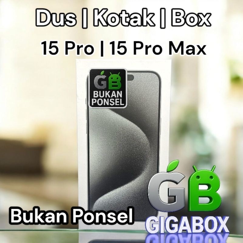 

(Sesuai Catatan) Dus Kardus Box 15 Pro / 15 Pro Max Kemasan Premium dan Elegan