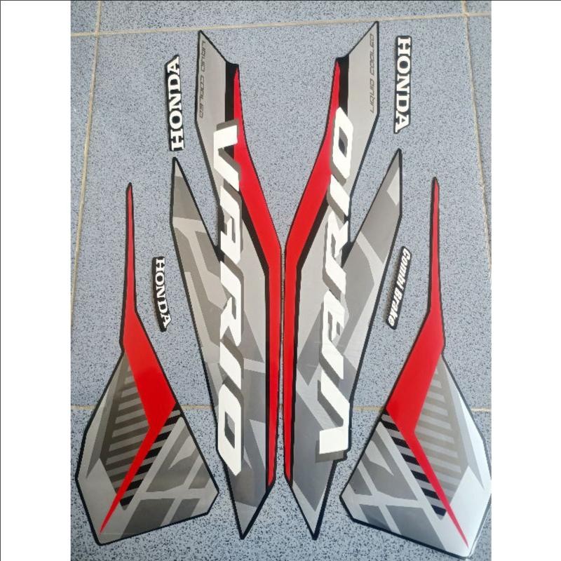 stiker striping motor vario 125 2022 2023 hitam full body original