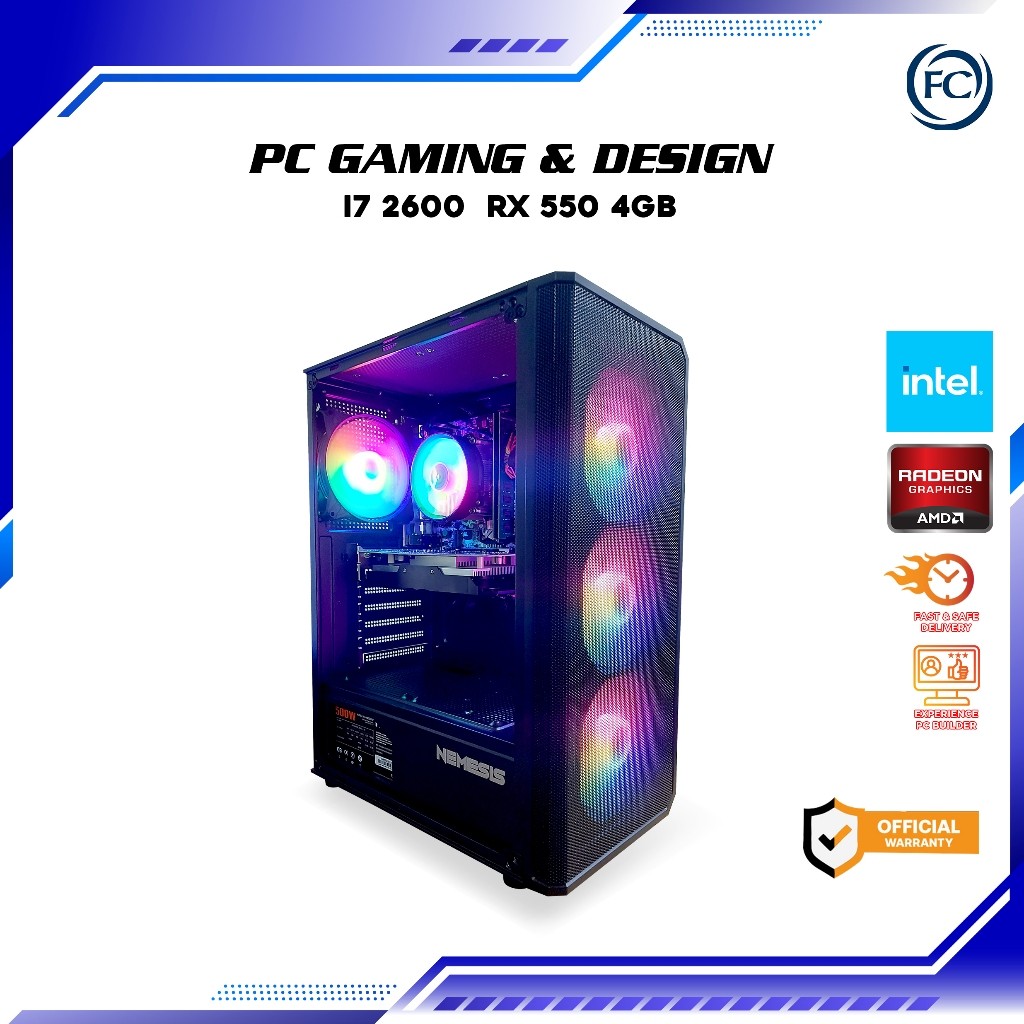 PC GAMING CORE I7 RAM 16 GB SSD COMPLETE SIAP GAMING BERAT