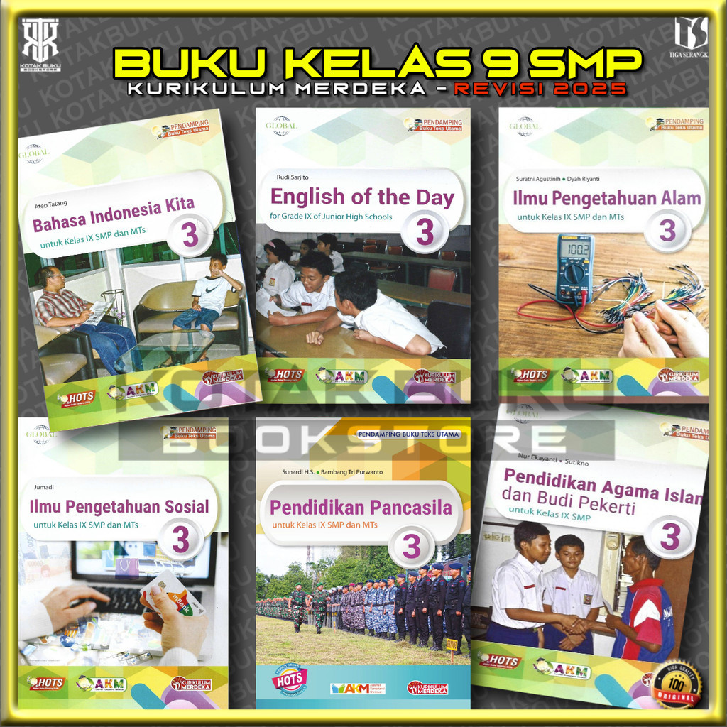 [ TS ] Buku Kelas 9 SMP Kurikulum Merdeka / Global / Tiga Serangkai / Tiga Serangkai / Revisi 2026