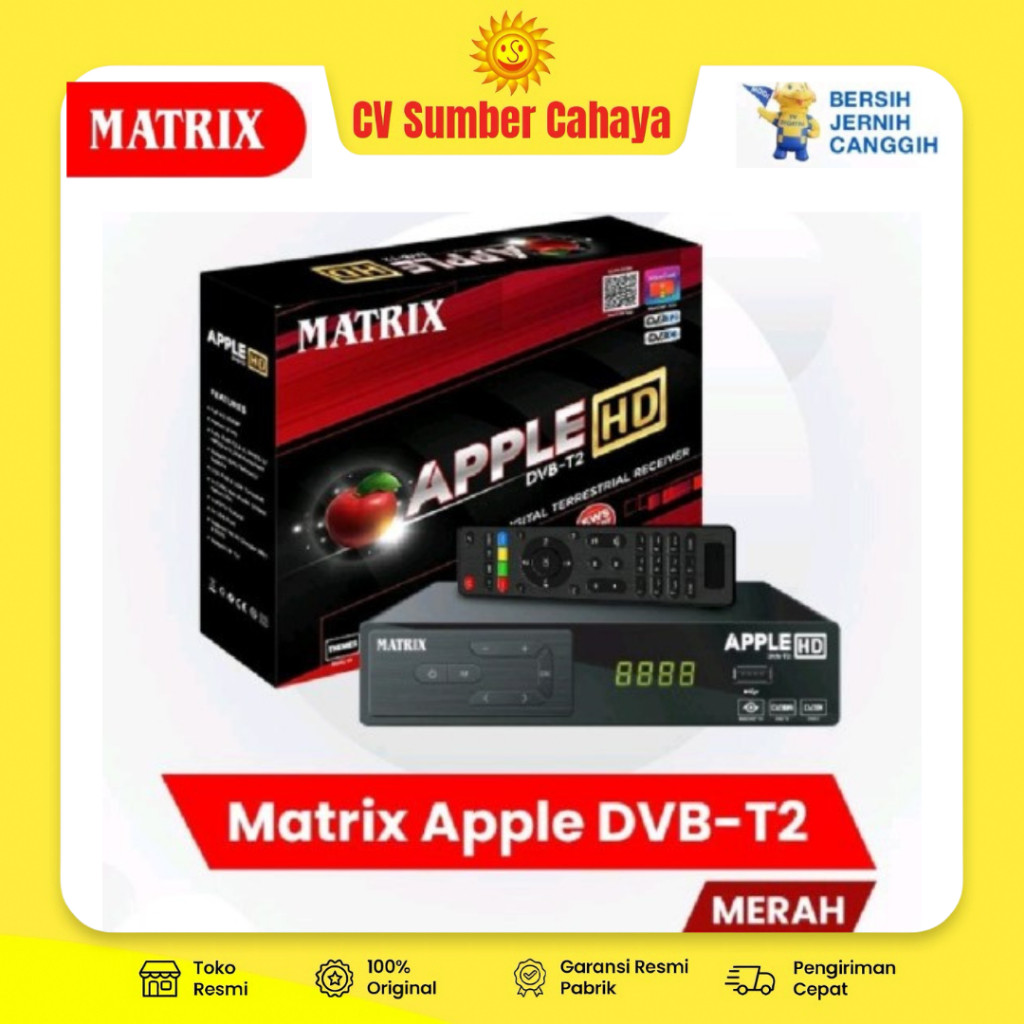 Receiver TV Digital Set Top Box Matrix Apple Apel DVB-T2 STB DVBT2