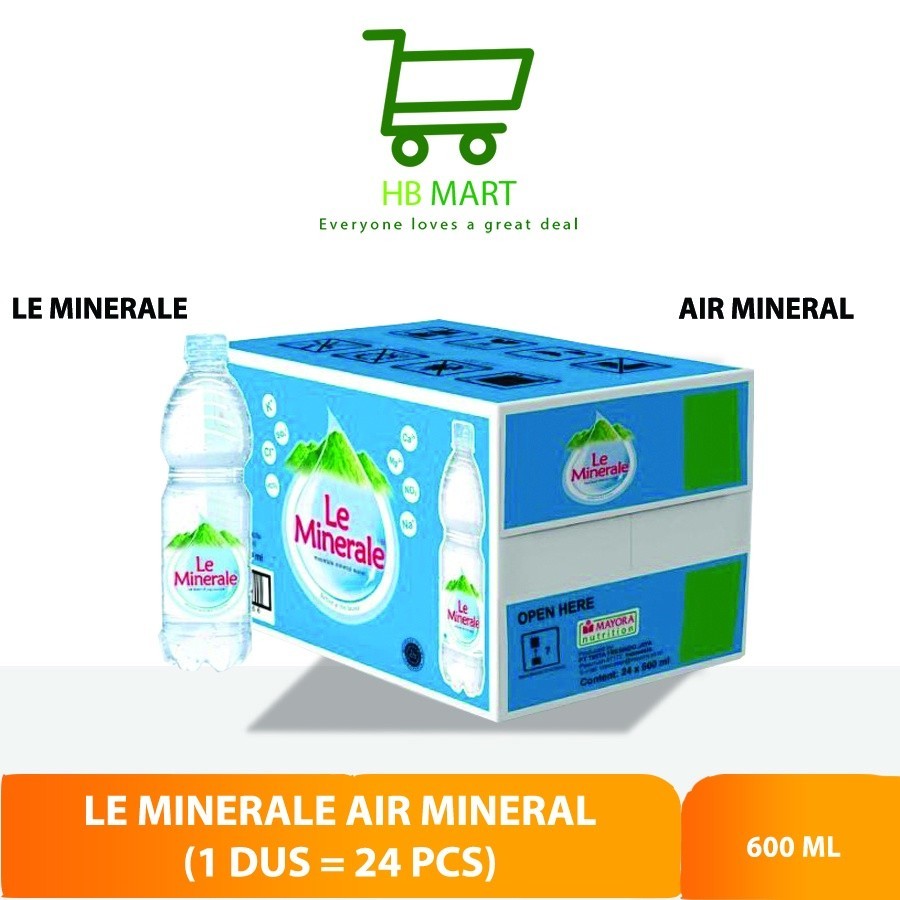 

KHUSUS GOJEK Le Minerale 600ml (1 DUS =24 PCS)