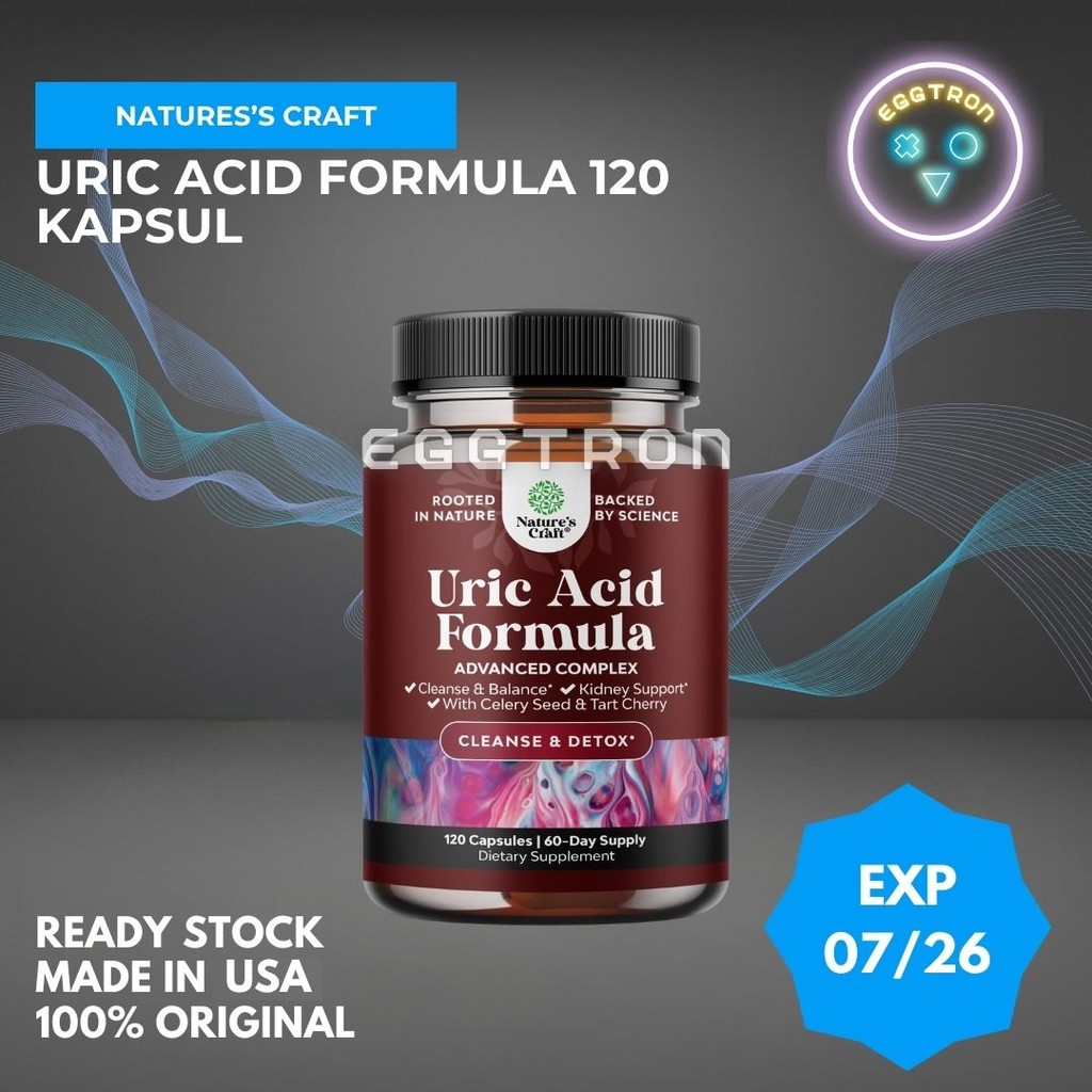 Nature Craft Uric Acid Formula support asam urat celery seed kidney cleanse ginjal nature's natures