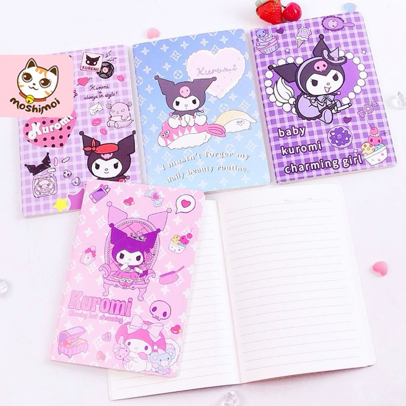 

(CCK STORE) Buku tulis Kuromi 08047 /Notebook/Notes/Memo/Agenda harian/Buku Catatan/Buku Harian Motif premium / Buku Tulis Sekolah Anak SD Sanrio Kuromi / Notebook Anak LUCU / Buku Catatan Anak