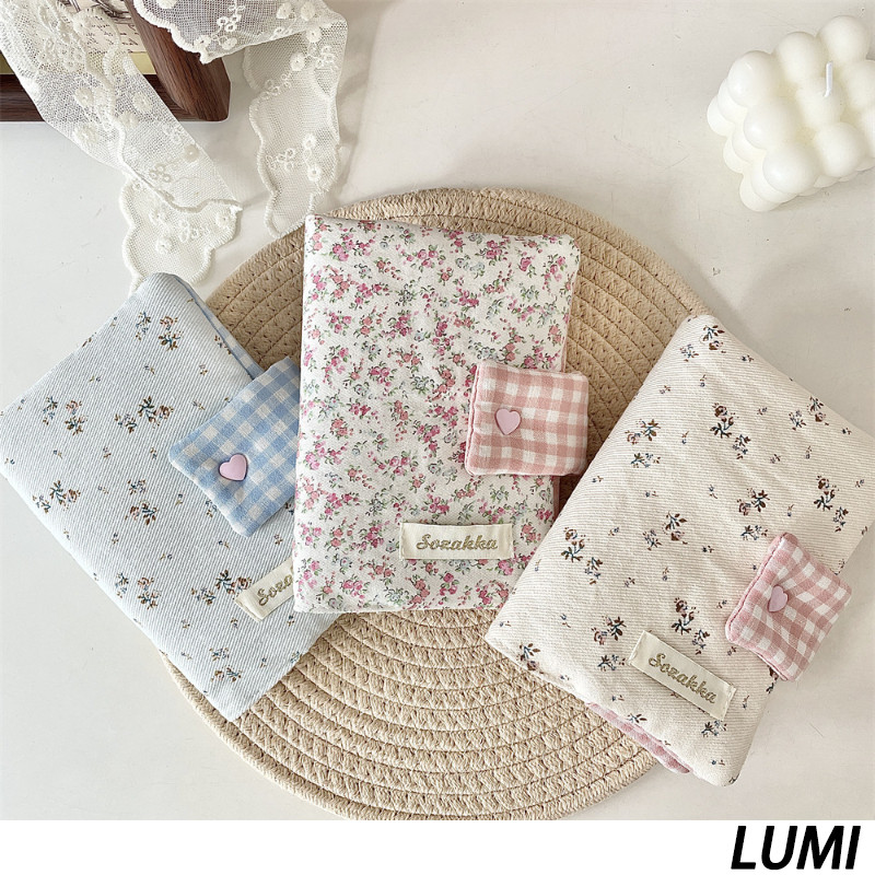 

【LUMI】Buku Catatan Jurnal dengan Sampul Bunga - Tas Penyimpanan Portable yang Cantik M111