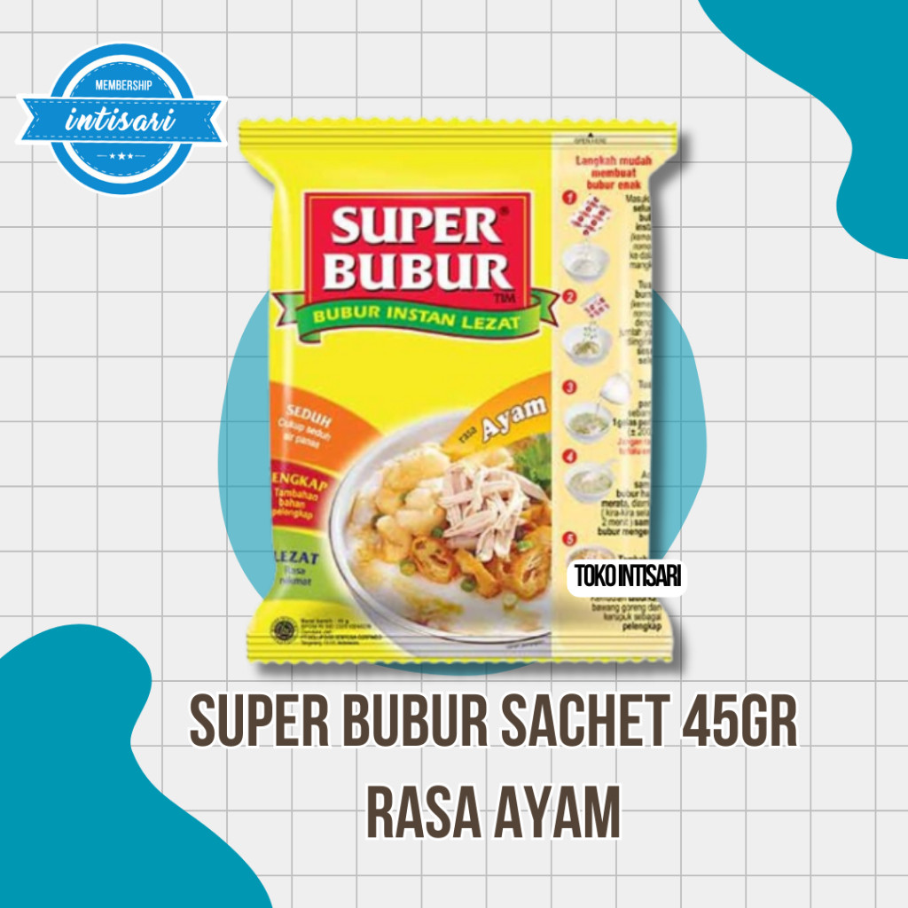 

PIOPI Super Bubur Instant Sachet 45gr (PCS) COD