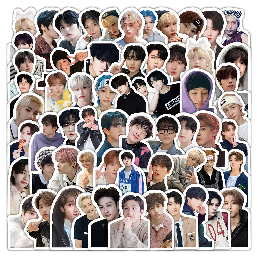 

10/60PCS Stray Kids Stickers Korean Men's Group Graffiti Decals Fans Gift DIY Music Boy Sticker Luggage Laptop Guitar Car Bike