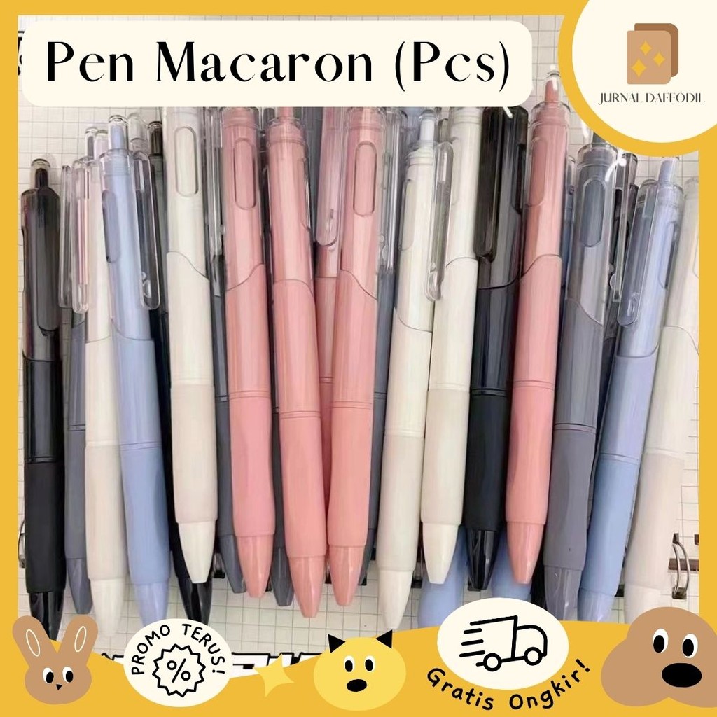 

Jurnal Daffodil - [PCS] Pulpen Morandi Pena 0.5mm Pen Hitam Wuick Dry Pen Morandi Macaron Color Push Ball Pen