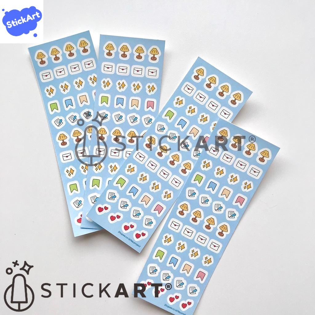 

[STICKART] Sticker Mini Lucu untuk Dekorasi Jurnal/ Stiker Planner L63 BAHAN DAN KWALITAS PREMIUM