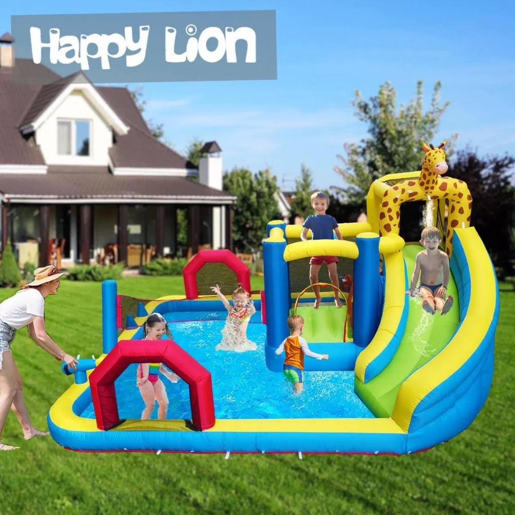 Happy Hop Rumah Istana Balon Inflatable Toys Perosotan Anak Inflatable Bouncer Rumah Balon Playgroun