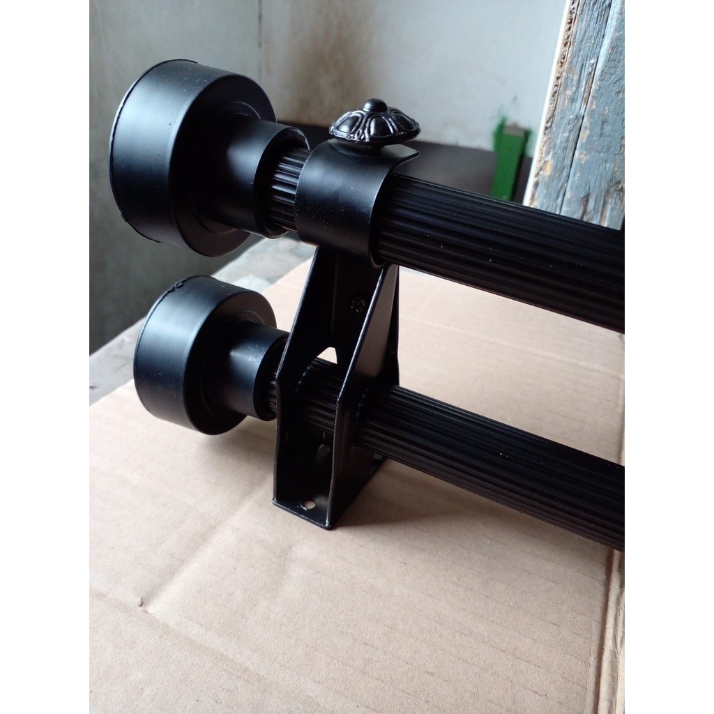 Set Double Batang Gorden Endcup Mini/ Tiang Gorden Double Mini