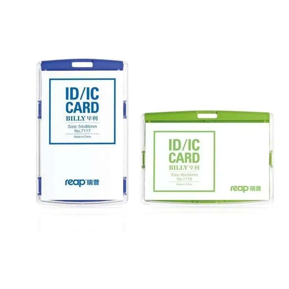 

Id Card Holder Acrylic Badges Passport Ic Work Permit Employee Badge Holder Cute Student Name Badge With Lanyard
