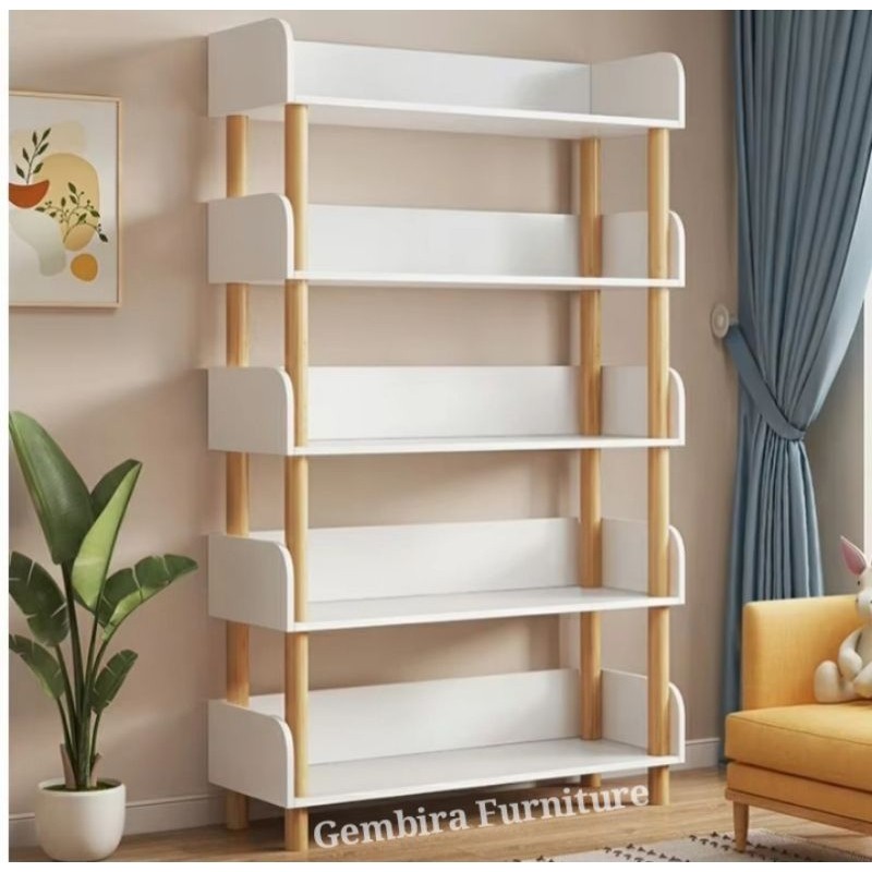 rak rack buku kayu multifungsi pajangan hiasan show case rak toko pameran multifungsi serbaguna rak 