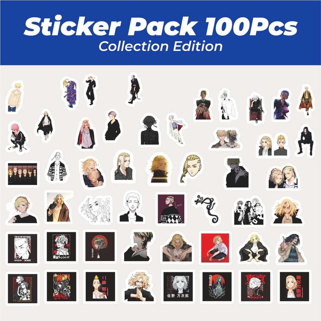 

Hot Sticker Anime Tokyo Revengers Lucu Anti Air Stikers Berperekat Waterproof Sticker Decal Buat Motor Helm Buku Journal Koper Casing HP Laptop Botol Minum