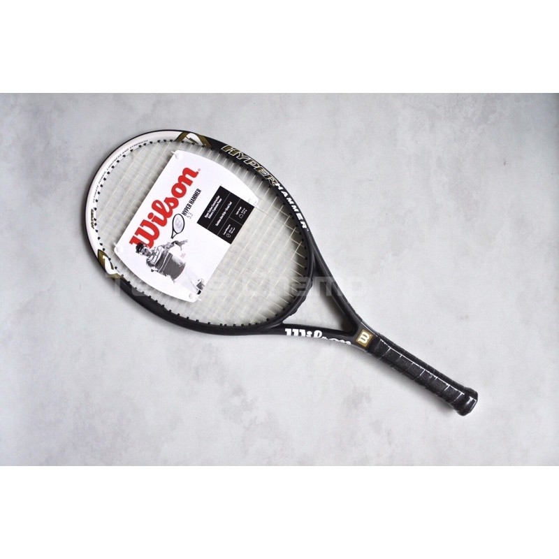 Raket Tenis Wilson Hyper Hammer 5.3 Black White 2023/ Tennis Racket Wilson Hyper Hammer Original